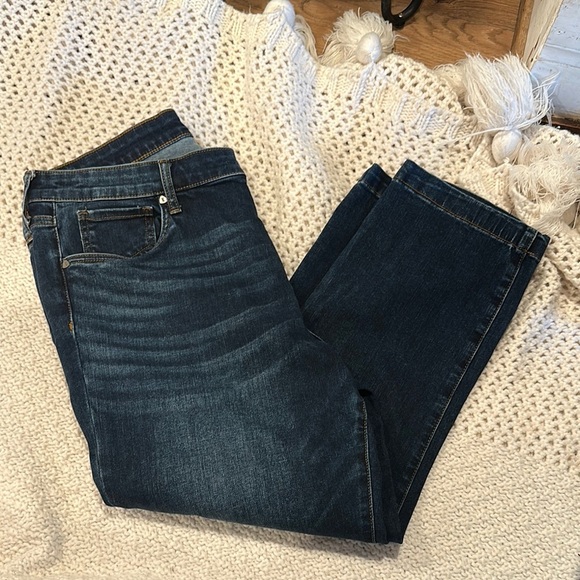 KUT FROM THE KLOTH JEANS HIGH RISE CROP STRAIGHT LEG 14 WOMENS JEANS - Picture 1 of 11